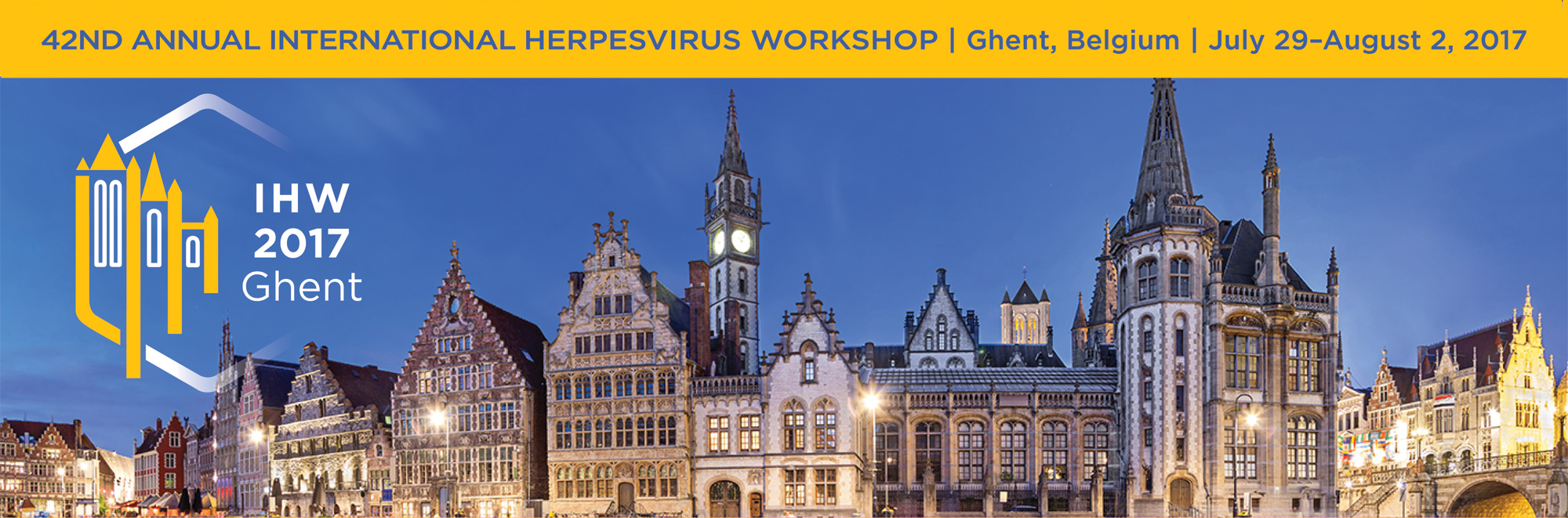 42nd Annual International Herpesvirus Workshop |  Ghent, Belgium | July 29-August 2, 2017